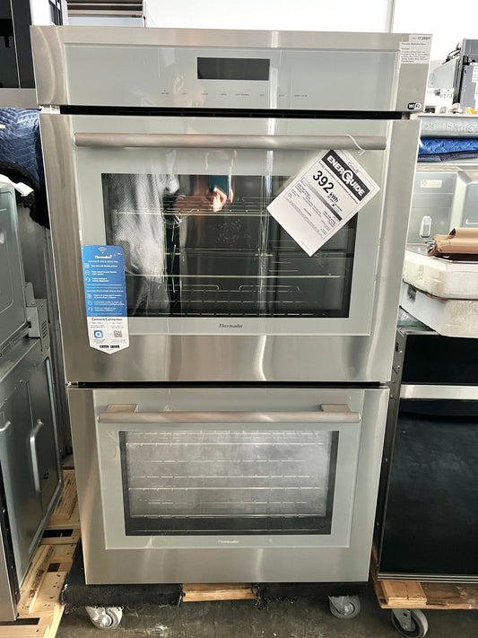 Thermador Masterpiece Series  MED302WS 30 Inch Double Convection Smart Electric Wall Oven 9 cu. ft. Total, SoftClose Door,Self-Clean, Meat Probe, Halogen Lighting , New Open Box Stainless Steel 369514