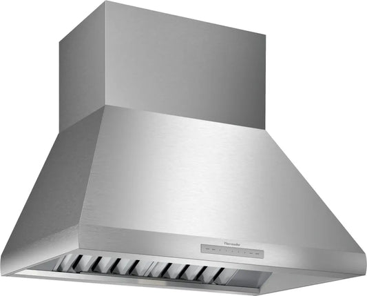 Thermador Professional  HPCN36WS 36 Inch Wall Mount Range Hood 4-Speed, LED Baffle Filter Stainless New Open Box 369584
