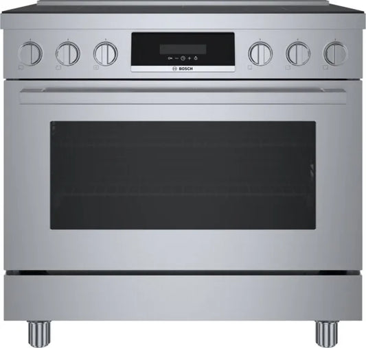 Bosch 800 Series  HIS8655U 36 Inch Slide In Electric  Induction Range 5, Convection Pro, Precise Select Controls , New Open Box, 369396