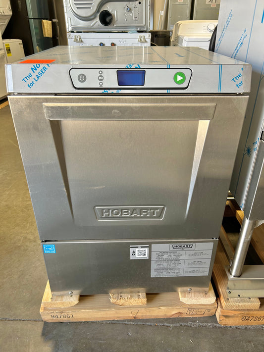 Hobart LXEH-2 Under counter Dishwasher , High Temperature 240V 1 Phase in Stainless Steel Commercial Grade New Open Box 369479