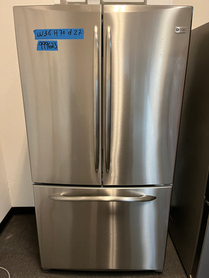 GE Profile  36 Inch PFCS1NFYSS 20.8 cu. ft. Counter-Depth French-Door Refrigerator  Energy Star, Internal Ice Maker With Water Filtration System: Stainless Steel, 369293