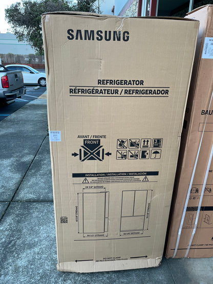 Samsung  RF18A5101SR 33 Inch Counter Depth French Door Smart Refrigerator 17.5 Cu. Ft., Power Cool & Freeze, Twin Cooling Plus, Wi-Fi, Internal Ice Maker, ENERGY STAR, Star-K, ADA ,Fingerprint Resistant Stainless Steel , 369205