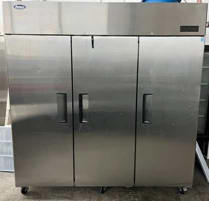 77 Inch Atosa Commercial Freezer 3-door, MBF8003GR Top Mount Three (3) Door Reach-in Freezer , 369315