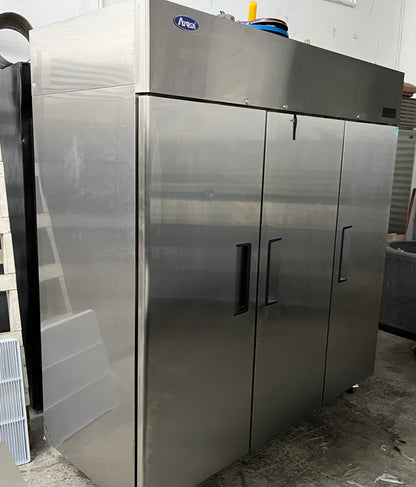 77 Inch Atosa Commercial Freezer 3-door, MBF8003GR Top Mount Three (3) Door Reach-in Freezer , 369315