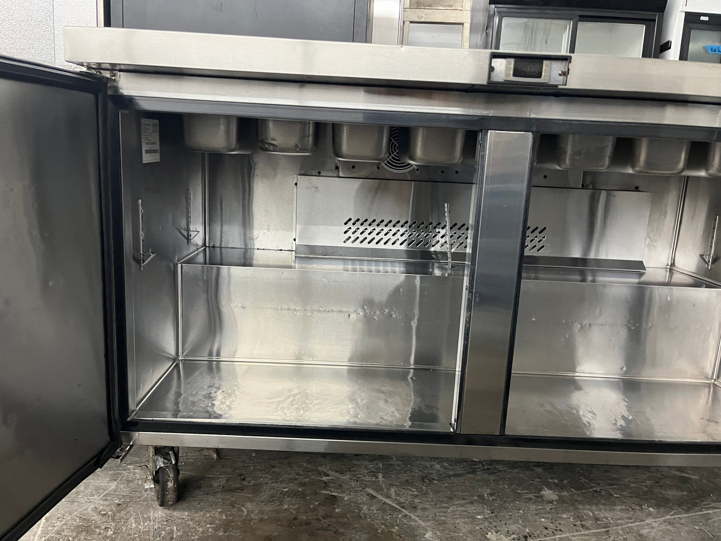 Sun Ice Commercial Refrigerator 60 Inch Prep Table Refrigerator , SUNST60 Stainless Steel , Used , 369365