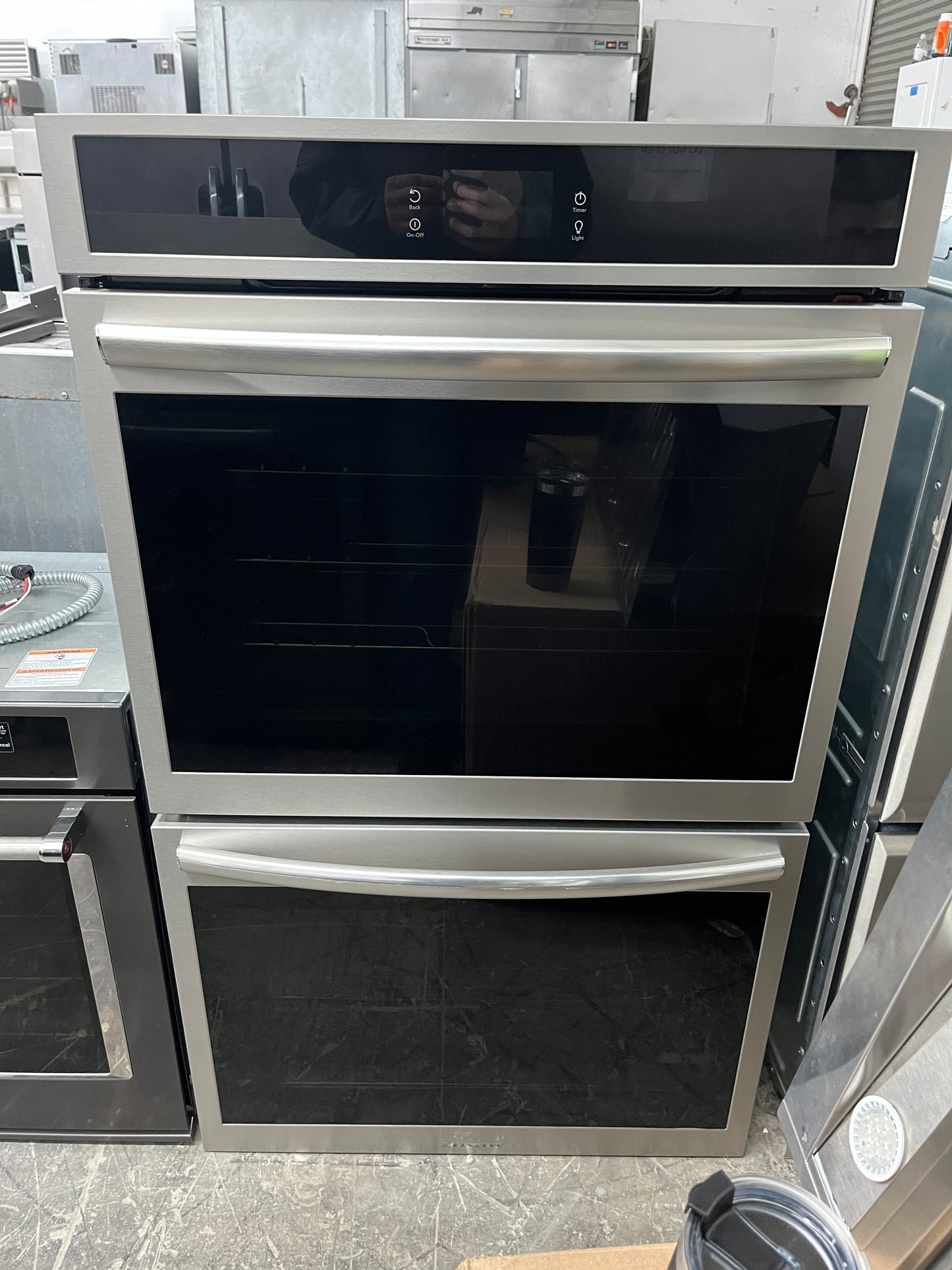 Frigidaire Gallery Series  GCWD3067AF 30 Inch Double Electric Wall Oven , Air Fry, 10.6 Cu.Ft. Capacity, Total Convection, Self Clean, No Pre Heat, Steam Bake, Temperature Probe, Glide Rack,Control Lock, Star-K,Stainless Steel , 369440