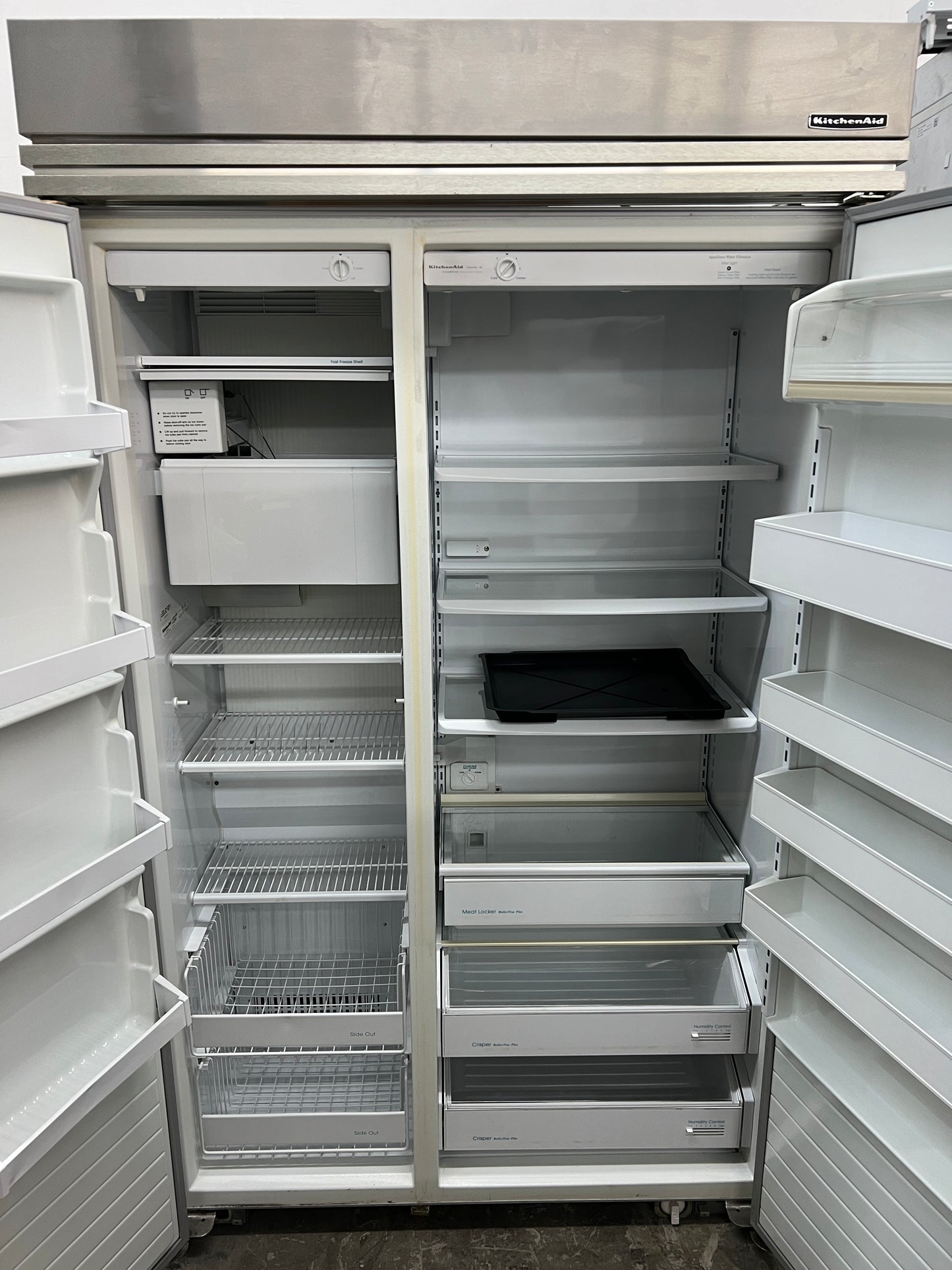 48 Inch Kitchenaid Superba KSSCS48FJS Side By Side Built-In Refrigerator, Stainless Steel, Ice Maker Inside , 999535