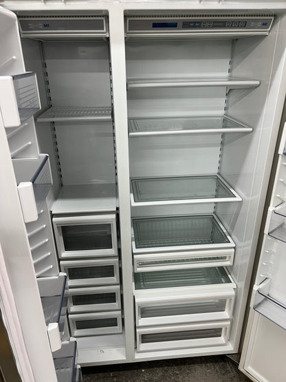 42 Inch Subzero Built in Side By Side Refrigerator in Stainless Steel , Used,  999576