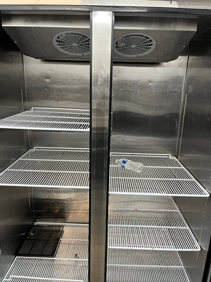 Atosa Commercial Freezer 52 Inch MBF8002 T Series Vertical Cooler,Stainless Steel,Restaurant, 2-Door 333003