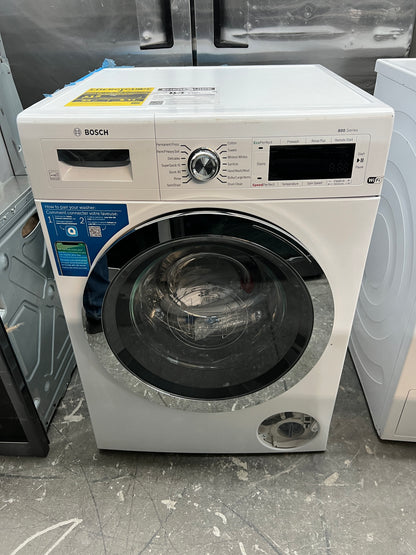 Bosch WAW285H2UC 800 Series Compact Front Load Washer 24 Inch , White , Like New , 369434