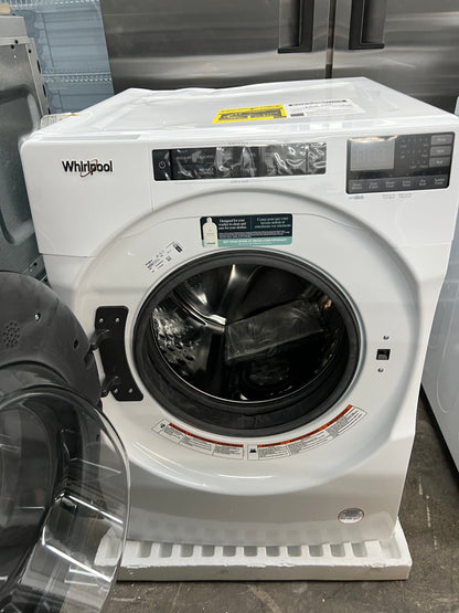 Whirlpool  WFW6605MW 27 Inch Front Load Washer 5.0 cu. ft. 37 Wash Cycles Steam Clean Sanitize Quick Wash Wrinkle Control ADA White  369431