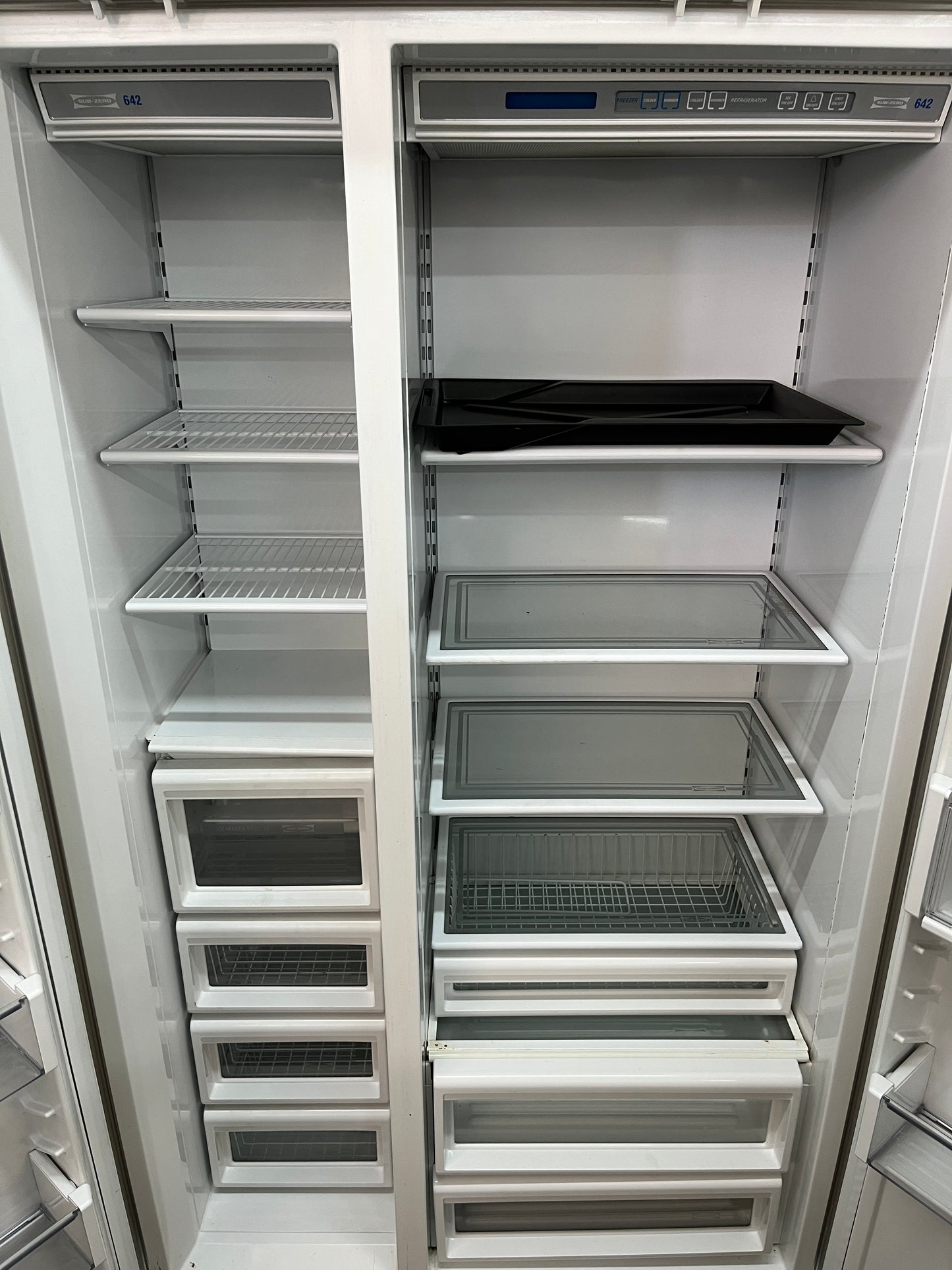 Subzero 42 Inch  642 Side By Side Built in Refrigerator in Stainless Steel 369178