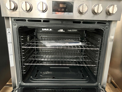 Bosch 800 Series  HGS8055UC 30 Inch Freestanding Gas Range 5 Sealed Burners, 3.6 cu. ft. Convection Oven  Double Ring Power Burner Stainless Steel , 369382