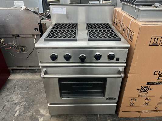 DCS 30 Inch Natural Gas 4-Burner Commercial Range RGA-304SS,Stainless Steel,Stove, 888089