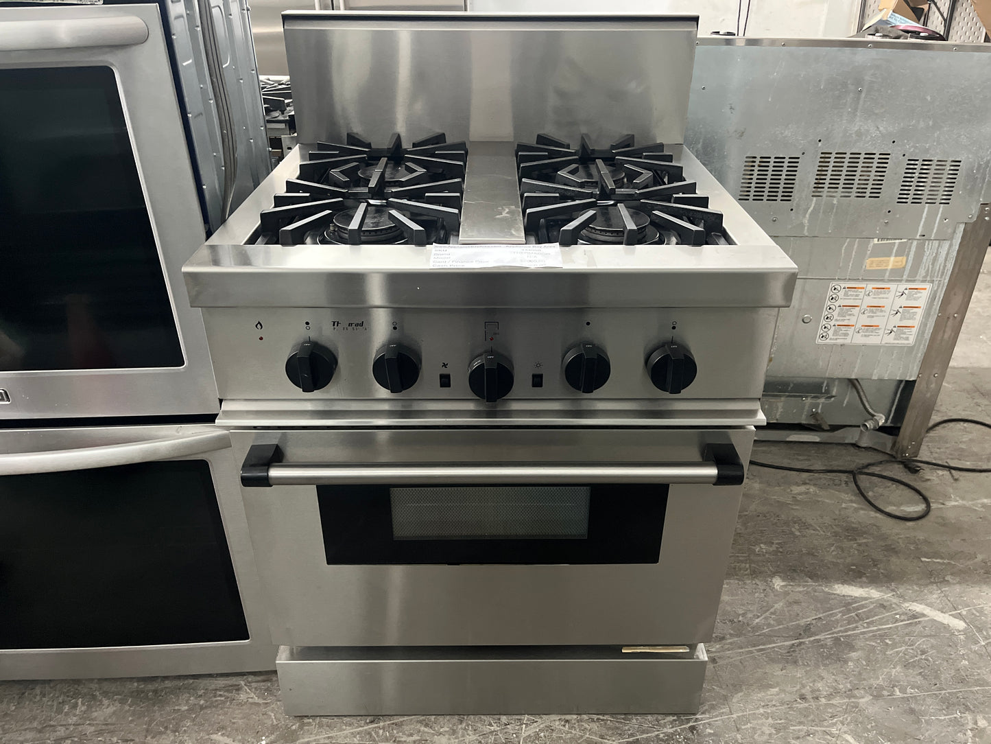 Thermador Professional 30 Inch Gas 4-Burner Range, Stove PRG304US,Stainless Steel 444050