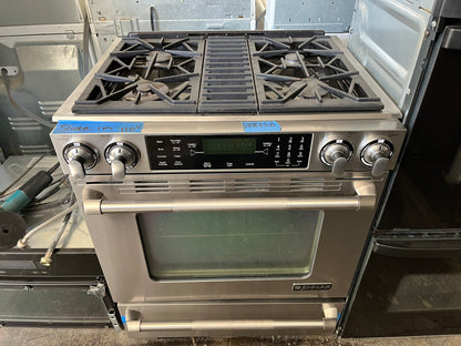 JENNAIR JGS8860BDP Pro-Style Series 30" Pro-Style Slide-In Gas Range with 4 Sealed Burners, 16,000 BTU PowerBurner, 4.5 cu. ft. MultiMode Convection Oven and Warming Drawer, 888156