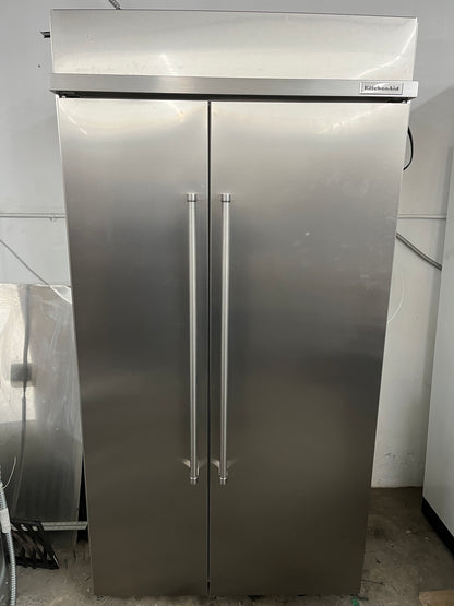 KitchenAid KBSN602ESS 42 Inch Built-In Side by Side Refrigerator in Stainless Steel, 369257