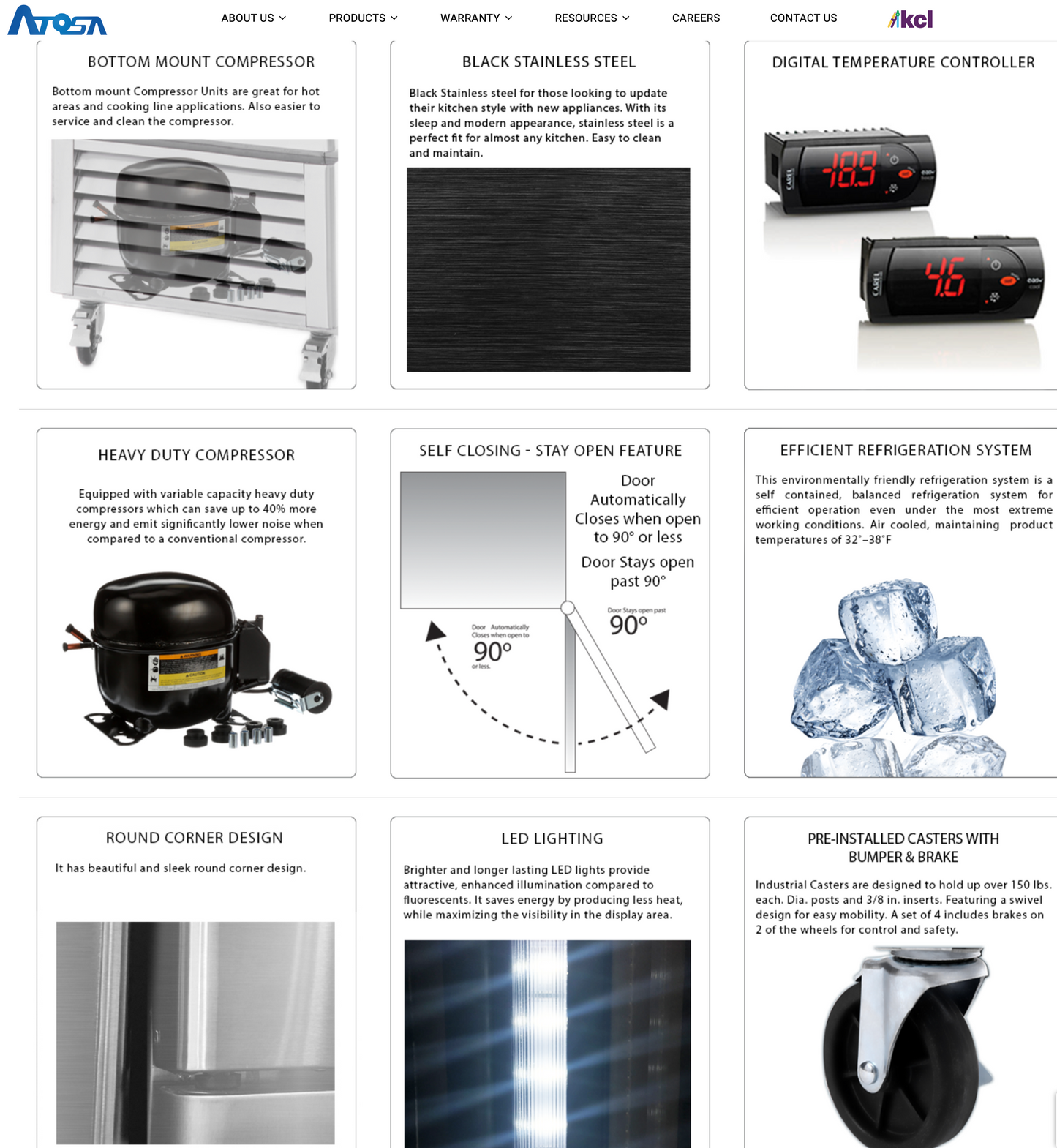 MCF8725GR  Black Cabinet Glass Door Merchandiser Cooler,Commercial Refrigerator  369320