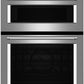 KitchenAid  KOCE500ESS 30 Inch Double Combination Electric Wall Oven with 6.4 cu. ft. Total Capacity, Self-Clean Oven, EasyConvect™ Conversion System, Crispwave™ Microwave Technology, Temperature Probe, and FIT System Guarantee: Stainless Steel, 999536