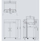 52 Inch Atosa Commercial Freezer MBF8002 T Series Vertical Cooler,Stainless Steel,Restaurant, 2-Door 333003