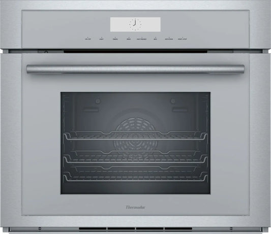 Thermador Masterpiece Series  MEDS301WS 30 Inch Single Steam Electric Wall Oven 2.8 cu. ft. Oven Capacity, True Convection, Self-Clean, 17 Cooking Modes, Telescopic Racks, Meat Probe, 369359