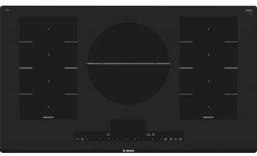 Bosch Benchmark Series  NITP668UC 36 Inch Induction Cooktop with FlexInduction, PowerMove, SpeedBoost, Dual-Ring Element, 5 Heating Elements, PotSense, PreciseSelect, ChildLock, Keep Warm and SafeStart: Frameless  369501