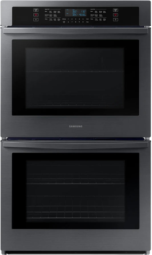 Samsung  NV51T5511DG 30 Inch Double Wall Oven 10.2 Cu. Ft Oven, WiFi, Steam Self Clean, Broiler, Proofing & Warming Mode, Child Lock, Sabbath Fingerprint Resistant Black Stainless Steel , 369534