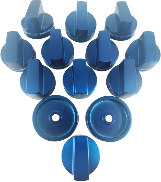 Thermador PARKB48DHY Blue Knob Set 11 Knobs and 2 Knob Bases , For 48 Inch Range Thermador 369087