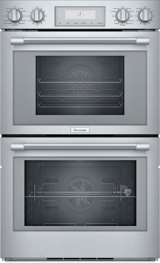 Thermador Professional Series  PODS302W 30 Inch Double Steam Combination Smart Electric Wall Oven 7.3 cu. ft. , True Convection, Self-Clean, SoftClose Door, Telescopic Racks , Stainless Steel New Open Box 369459