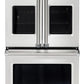 Viking 7 Series VDOF7301SS 30 Inch French Door Double Wall Oven with Vari-Speed Dual Flow, Gourmet-Glo Glass, CoolLit LED lights, Halogen Lights, TruGlide Racks, Digital Clock, Delay Start, Steam Clean, Convection Bake and TruConvec Convection, 777119