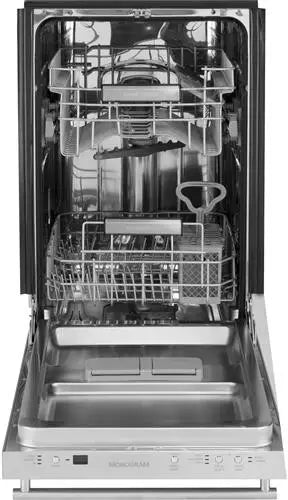 GE Monogram 18 Dishwasher Panel Ready ZDT165SILII 46 dBA Top Control Built-In Tub Custom Fully Integrated,8 Place Setting,3 Wash Cycles,3-level Wash,Piranha Food Disposer,NSF Certified Sanitize,Condensate Dry,Silence Rating 46 dBA 369052