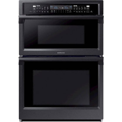 NQ70M6650DG Samsung 30 Inch Microwave and Wall Steam Oven Combo,,Wi-Fi,Dual Convection,Steam Cook,Speed Cook,Guiding Light Controls,7 Cu. Ft.,Temperature Probe,Rapid Preheat,Self-Clean,Sabbath Mode,Black Stainless Steel 369009