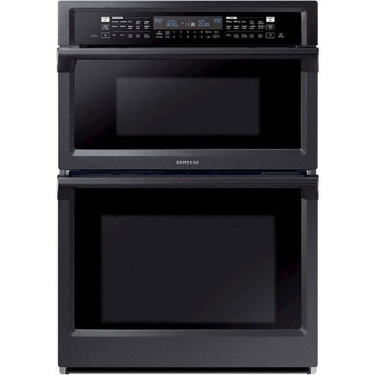 NQ70M6650DG Samsung 30 Inch Microwave and Wall Oven Combo,,Wi-Fi,Dual Convection,Steam Cook,Speed Cook,Guiding Light Controls,7 Cu. Ft.,Temperature Probe,Rapid Preheat,Self-Clean,Sabbath Mode,Black Stainless Steel 369009