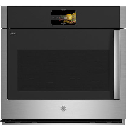 GE Profile Built in Single Electric Convection Wall Oven 30 Inch PTS700LSNSS Left Hand Side Swing Door Stainless Steel,New,Air Fry,New Open Box, 369013